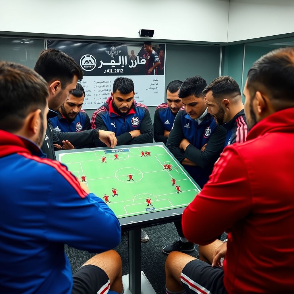 泸州米乐官网-阿尔希拉尔赛前战术会议，细节决定比赛胜负